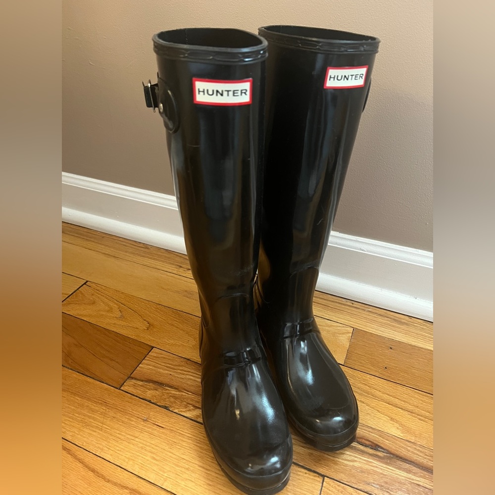 Black HUNTER rain boots - original tall women’s UK 6 / US 8 / EUR 39